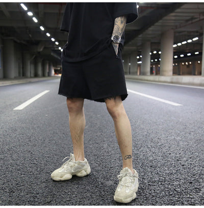 Shorts de Algodón Terry Liso Oversized - Image 8