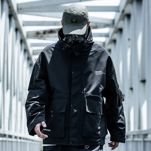 Chaqueta Cargo Impermeable con Capucha y Múltiples Bolsillos - Image 3