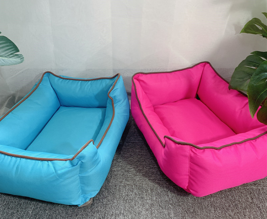Cama Cuadrada de Colores Pastel para Perros Pequeños y Medianos - Image 4