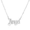 Dorado Letter Angel Necklace Steel Angel
