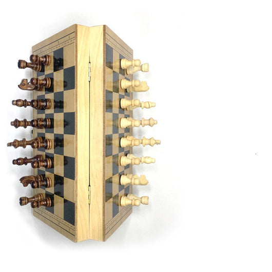 Juego de Ajedrez Plegable de Madera con Piezas Magnéticas - Image 3