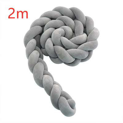 Protectores de Cuna Trenzados Alargados con Almohada Decorativa - Image 17