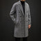 Abrigo Cuadros Slim Fit - Gabardina Larga Elegante
