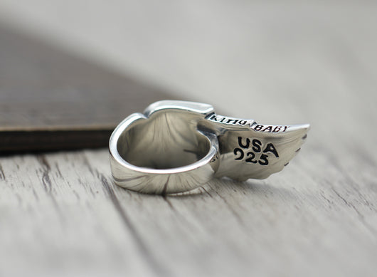 Anillo de Alas Personalizado Estilo Vintage - Image 17
