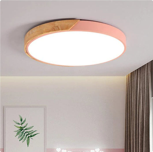 Lámpara de Techo LED Macaron Redonda para Dormitorio - Image 6