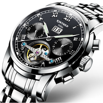 Reloj Mecánico de Acero Inoxidable Sólido