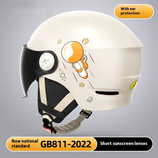 Casco de Moto Eléctrica Semiabierto de Seguridad Unisex Verano - Image 7