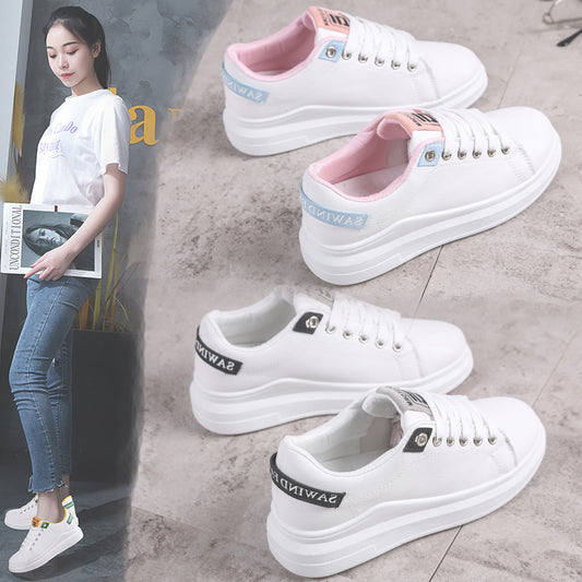 Zapatillas Blancas Estilo Coreano Harajuku - Diseño Minimalista para Primavera y Otoño