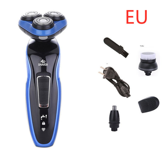 Afeitadora Eléctrica 4 en 1 con Triple Hoja y Recortadora Recargable para Hombre - Image 8