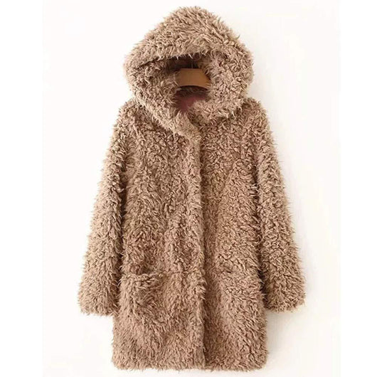 Sudadera con Capucha de Lana de Cordero y Bolsillos Dobles - Image 18