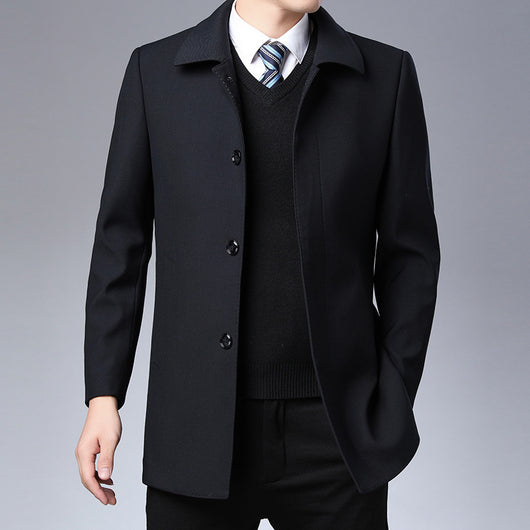 Cardigan Tipo Saco para Hombre Maduro - Camisa Larga Moderna - Image 4