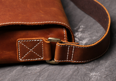 Bolso Bandolera Vintage Artesanal para Hombre - Image 9