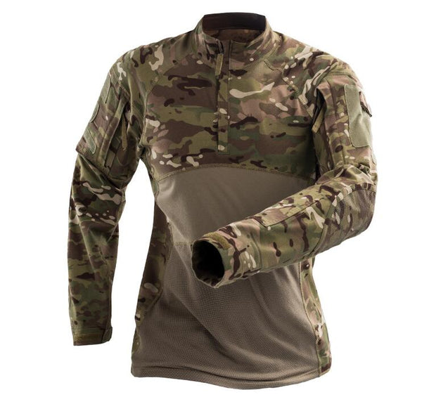 Camisa Táctica Manga Larga Camuflaje para Airsoft y Operaciones