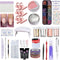 Kit Profesional de Adhesivo para Uñas Postizas con Fibra de Vidrio