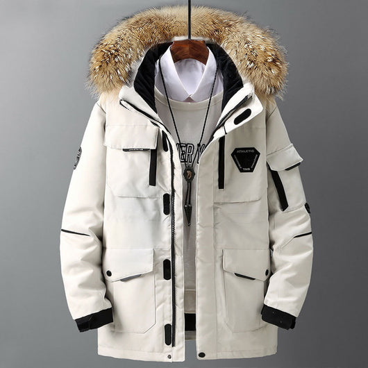 Chaqueta de Plumas de Ganso para Hombre - Abrigo Outdoor Impermeable - Image 9