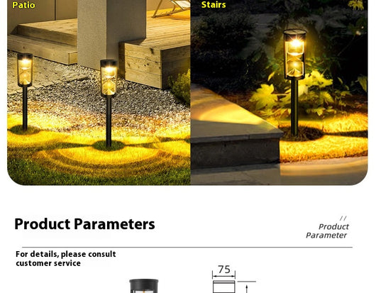 Lámpara Solar de Reloj de Arena para Jardín - Image 9