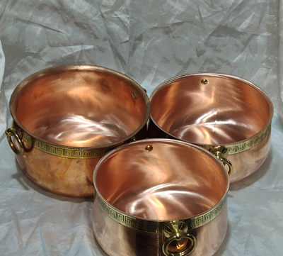 Olla Caliente Individual de Cobre