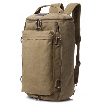 Mochila de Lona Multifuncional de Gran Capacidad para Hombre - Image 9