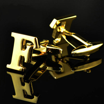 Gemelos de Letras Chapados en Oro 14K A-Z - Image 31