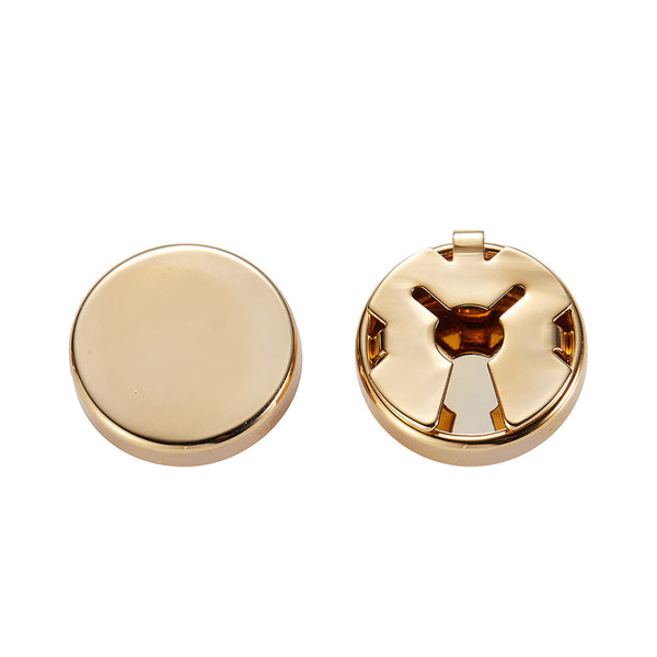 Camisa Elegante para Hombre con Gemelos Bicolor Dorado y Plateado