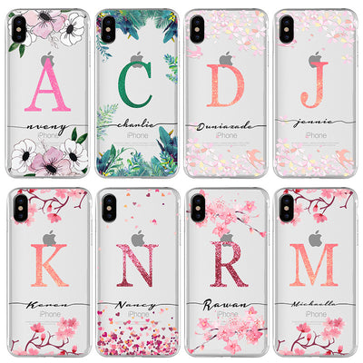 Funda Blanda Personalizada con Letra para Móvil
