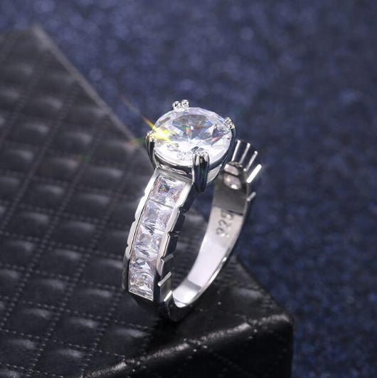 Anillo de Diamante Zirconio Octava Dramática - Image 5