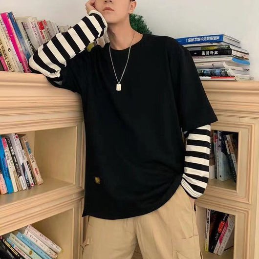 Sudadera de Dos Capas con Parches de Manga Larga - Image 4