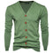 Suéter Cardigan Básico Hombre Otoño Invierno - Diseño Suelto y Versátil