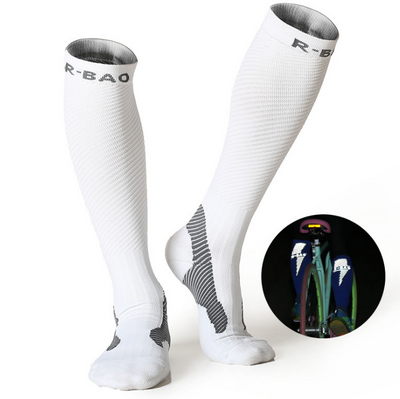 Calcetines Compresivos Largos para Correr Nocturno - Tubo Profesional