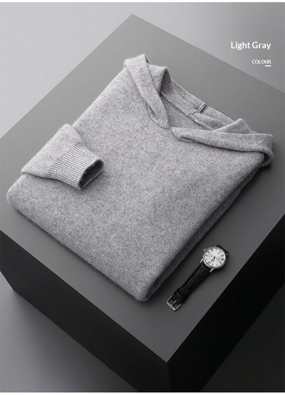 Sudadera con Capucha de Cachemira Tejida para Hombre - Image 12