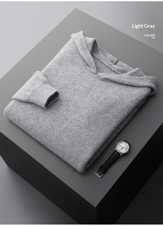 Sudadera con Capucha de Cachemira Tejida para Hombre - Image 12