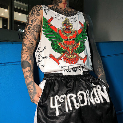 Shorts de Boxeo Bordados High Street - Image 6