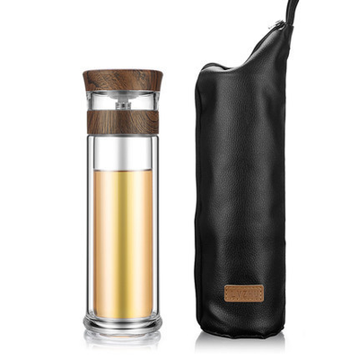Botella Térmica de Vidrio Borosilicato 400ml con Infusor para Té y Agua - Image 14