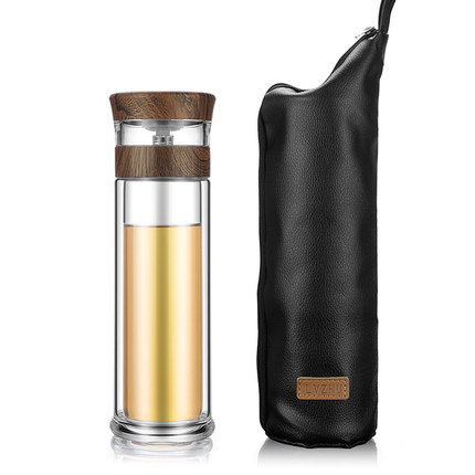 Botella Térmica de Vidrio Borosilicato 400ml con Infusor para Té y Agua - Image 14