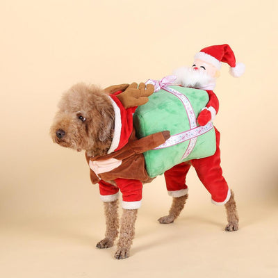 Disfraz Navideño para Mascotas - Traje de Papá Noel