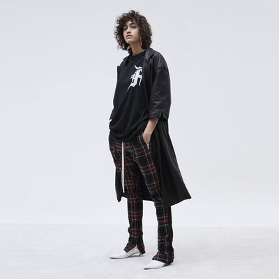 Pantalones Casuales de Cuadros con Cierre para Otoño e Invierno
