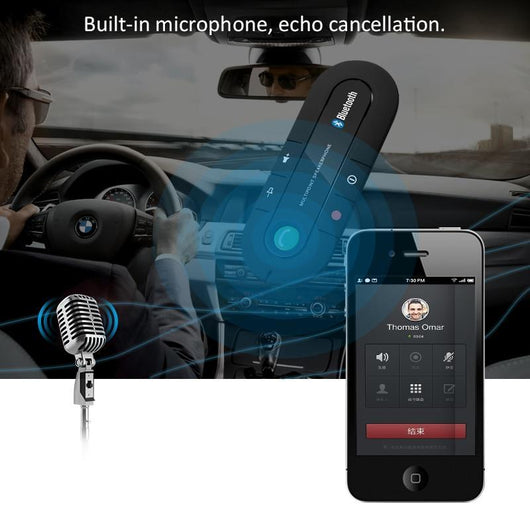 Altavoz Manos Libres Bluetooth para Visera del Auto - Image 5