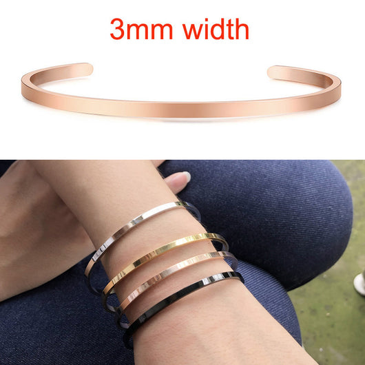 Pulsera C de 4MM para Mujer con Grabado Personalizado - Image 30