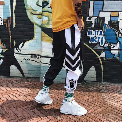 Pantalones Casuales Hombre Colorblock Sueltos Versátiles - Image 10