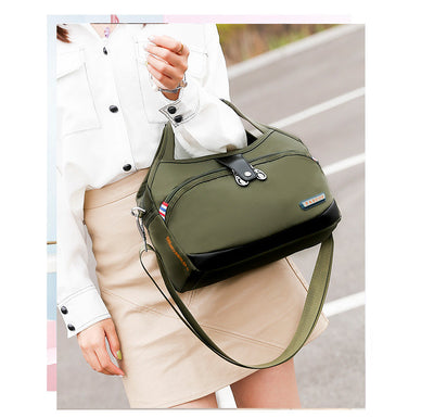Bolsa Mensajera de Lona Nylon Versátil para Uso Diario - Image 4