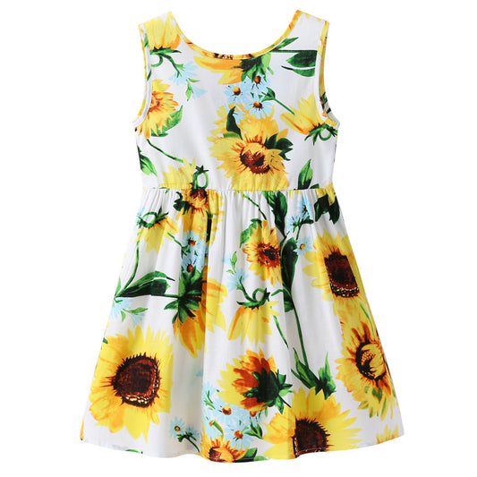 Vestido para Niñas con Estampado de Girasoles - Image 2