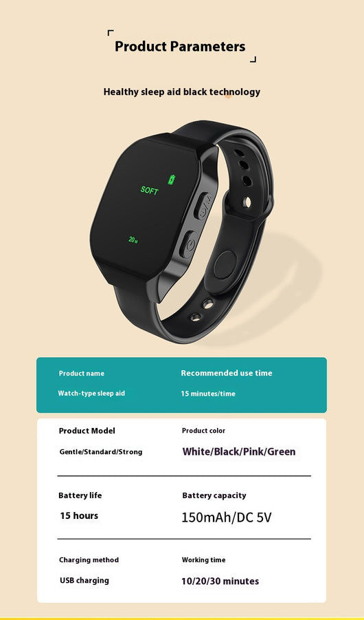 Reloj Pulsera Inteligente con Microcorriente para Dormir Mejor - Image 15