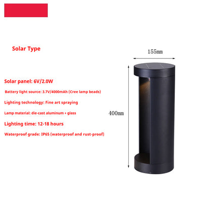 Lámpara Solar LED Semicircular Impermeable para Jardín y Exterior - Image 10