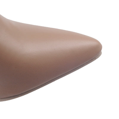 Botas Stiletto Hasta la Rodilla con Cierre de Cremallera para Mujer - Image 11