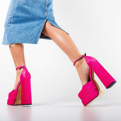 Tacones Plataforma 14cm con Brillantes Cristal - Image 83