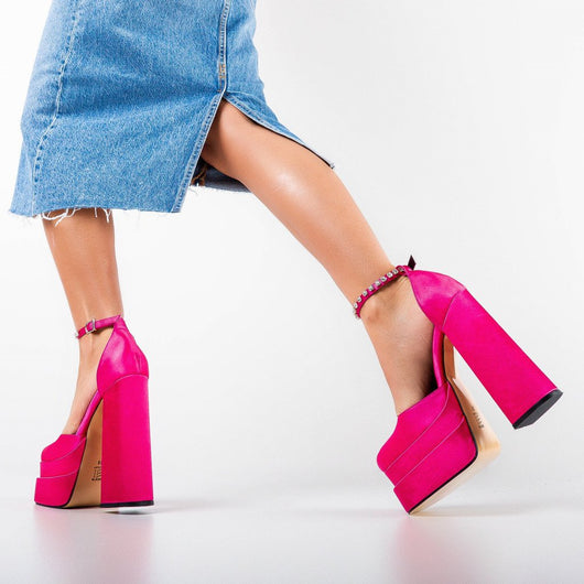 Tacones Plataforma 14cm con Brillantes Cristal - Image 83