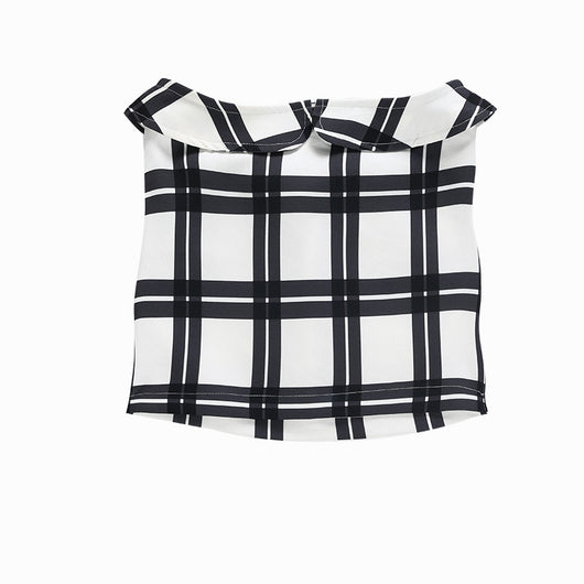 Traje de Niña a Cuadros - Conjunto de Tres Piezas Elegante - Image 11
