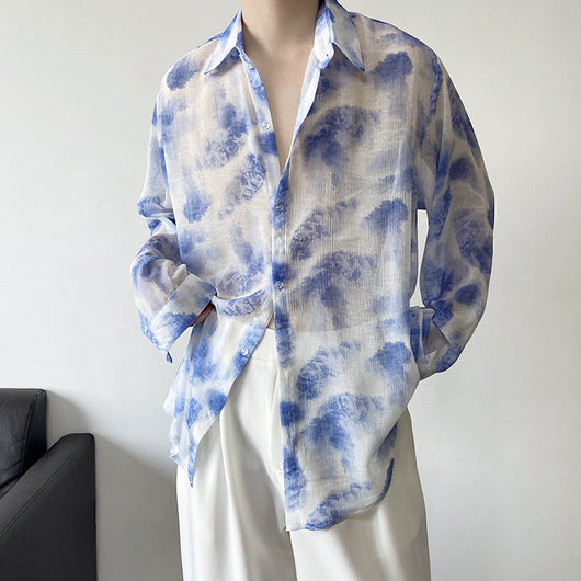 Camisa Manga Larga Tulle Transpirable para Hombre - Comodidad de Verano - Image 20