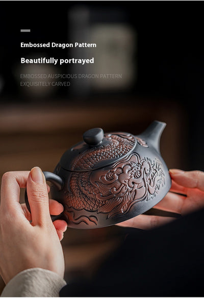 Tetera de Barro Púrpura Año del Dragón - Cerámica Artesanal Xianglong para Té Premium - Image 10