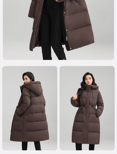 Abrigo Térmico Largo con Cintura Ajustable para Mujer - Chaqueta de Invierno Cálida - Image 13
